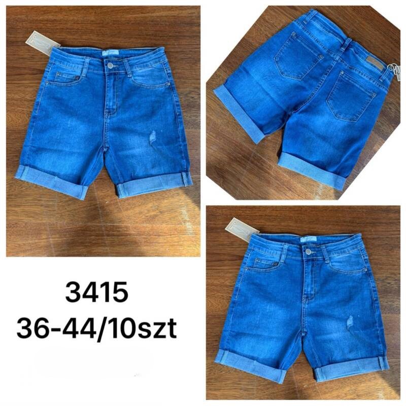Rybaczki damskie jeansy Roz 36-44, 1 Kolor Paczka 10 szt